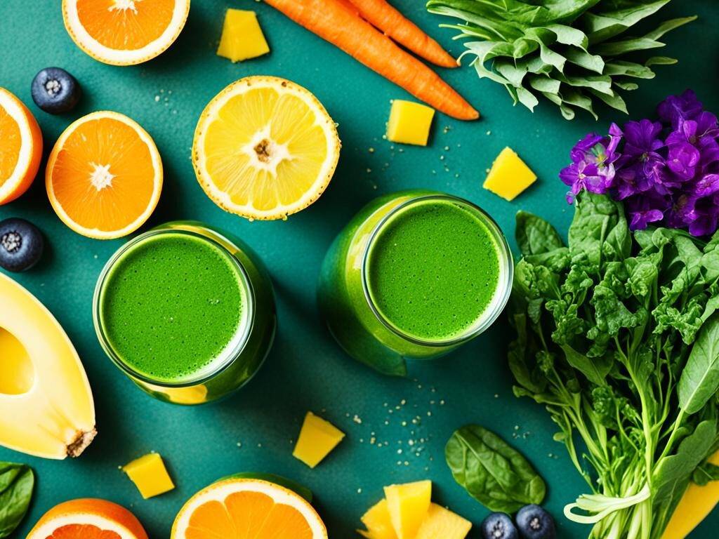 energizing smoothie and juice combos