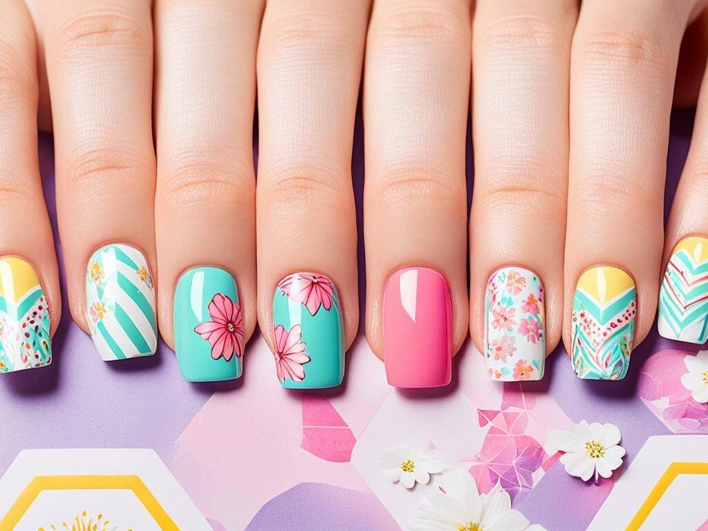 nail art designs for spring 2024