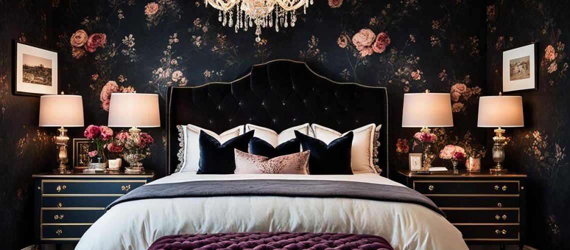 dark feminine bedroom decor